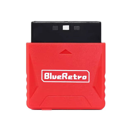 Wireless Bluetooth Controller Receiver - Playstation 1 & 2  - (Red) Blue Retro