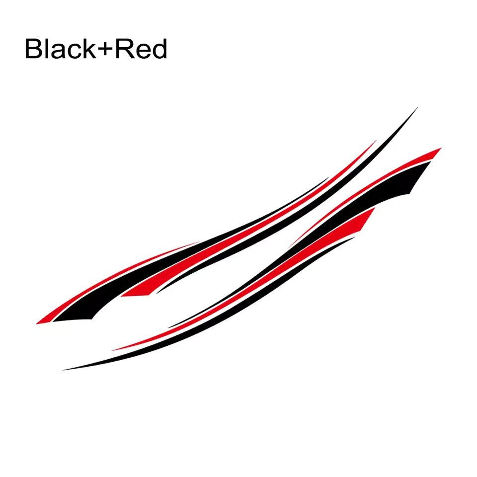 Campervan / Motorhome Decal Graphics Set, Black & Red - Caravan Horsebox etc