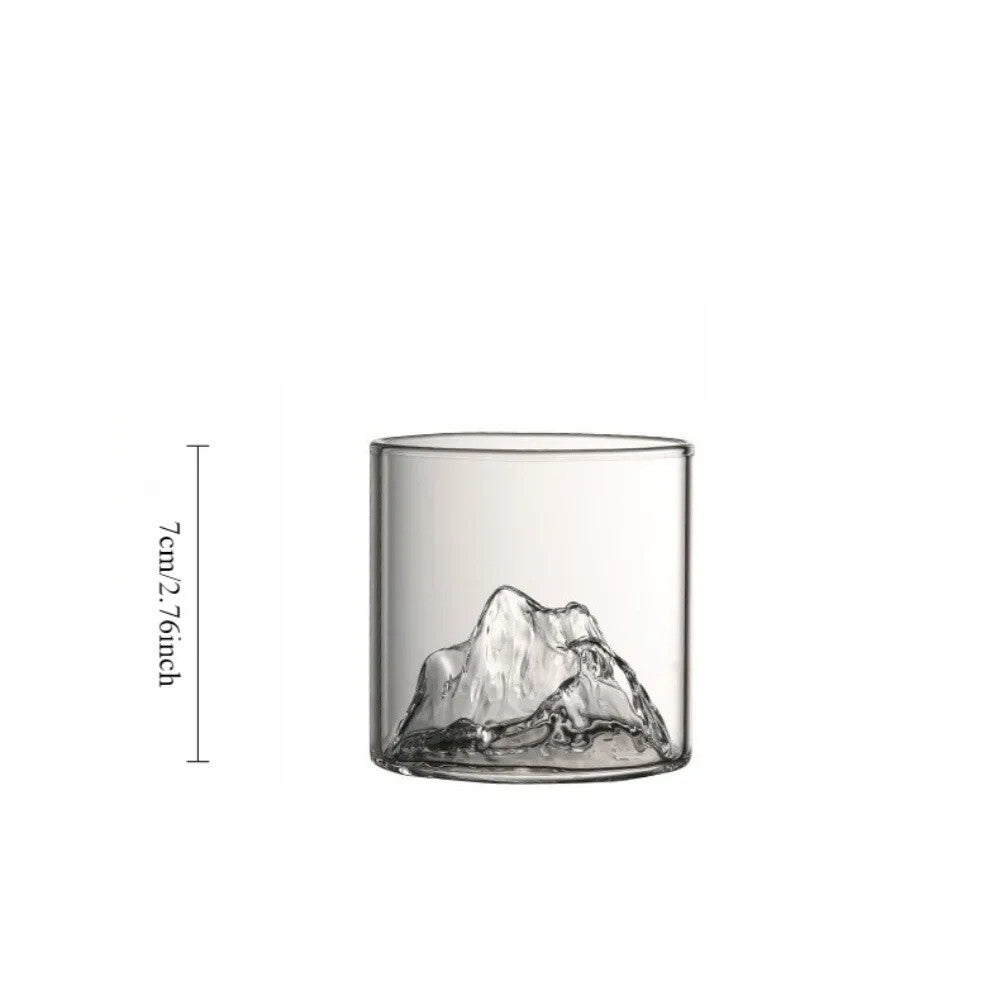 Mount Fuji Japanese Whiskey Drinking Glass Gift - Fathers Day Mountain Brandy
