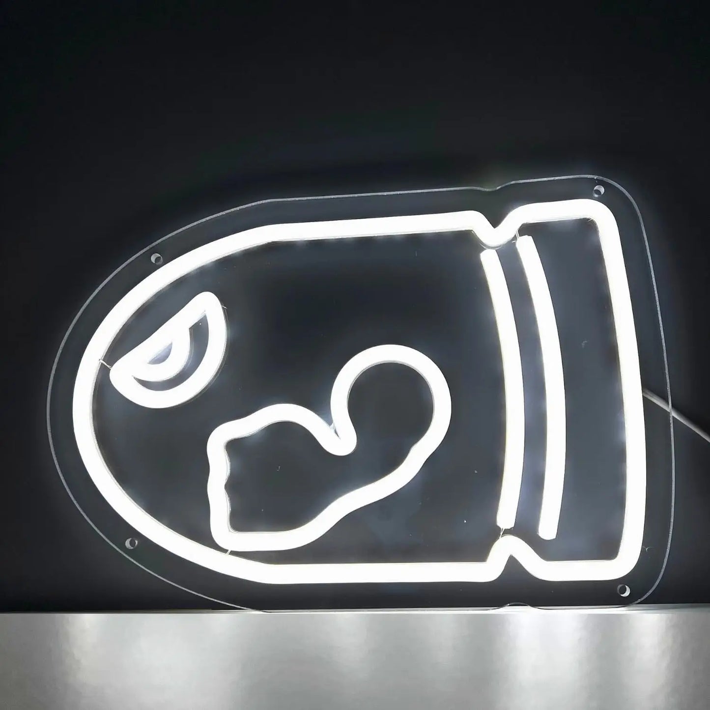 Mario Bullet Neon Light - Nintendo Retro Gaming Sign