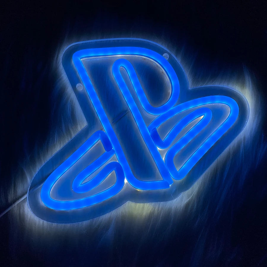 Sony Playstation Logo Neon Light - Retro PS1 LED Sign Psone