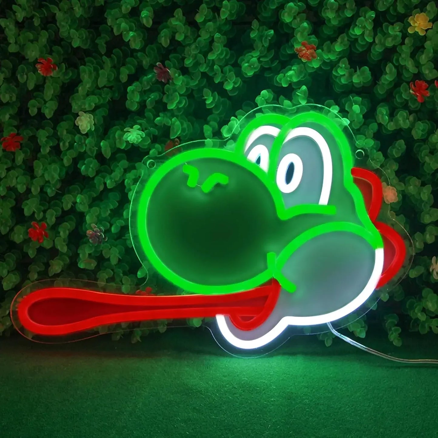 Yoshi Themed Neon Light - Nintendo Retro Gaming Sign Mario