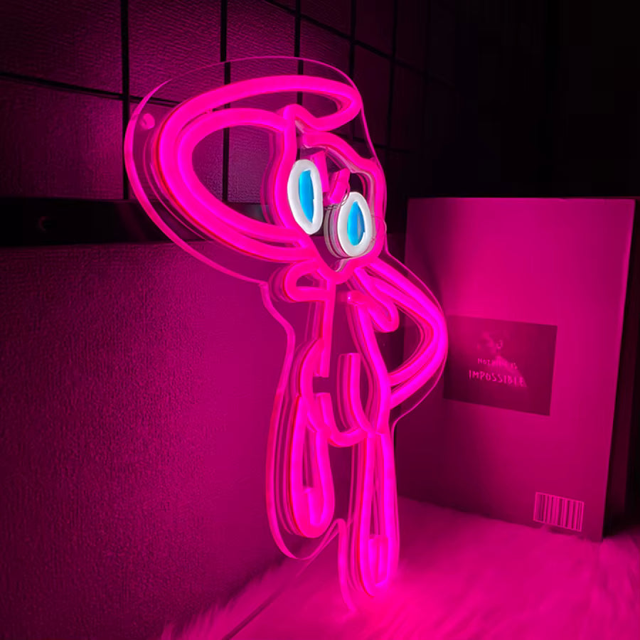 Mew Pokemon Neon Sign - Retro Gaming Light LED