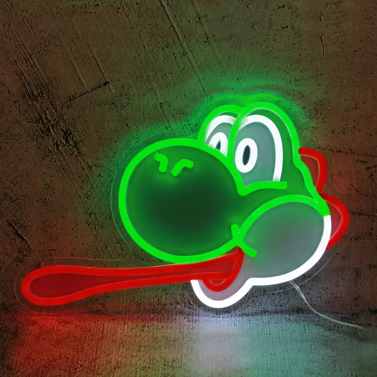 Yoshi Themed Neon Light - Nintendo Retro Gaming Sign Mario