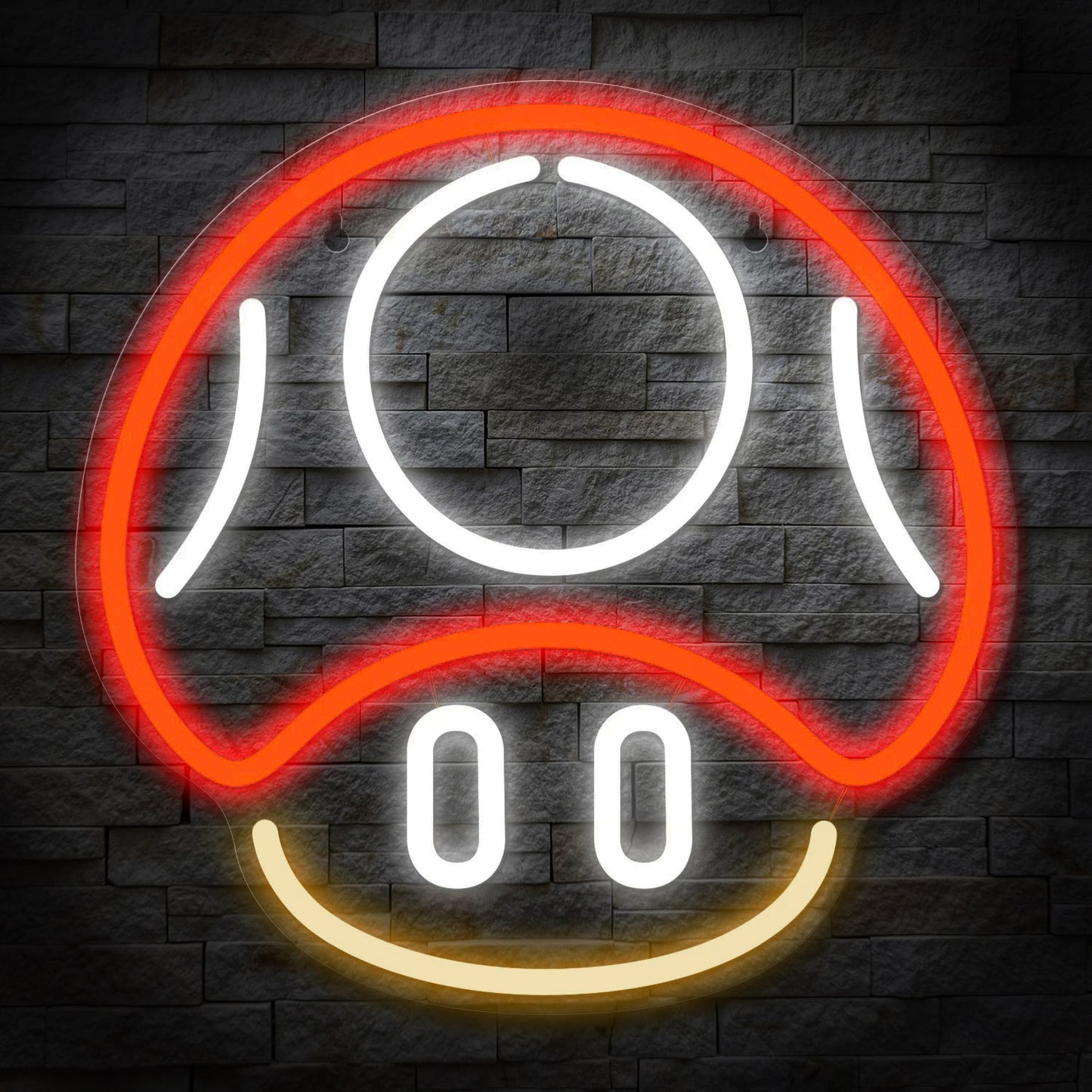 Toad / Mario Themed Neon Light - Nintendo Retro Gaming Sign