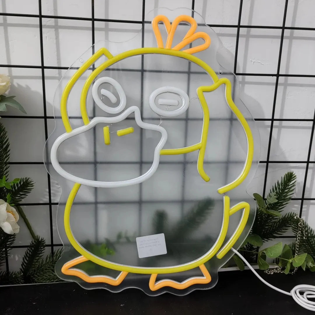 Psyduck Pokemon Neon Sign - Retro Gaming Light LED