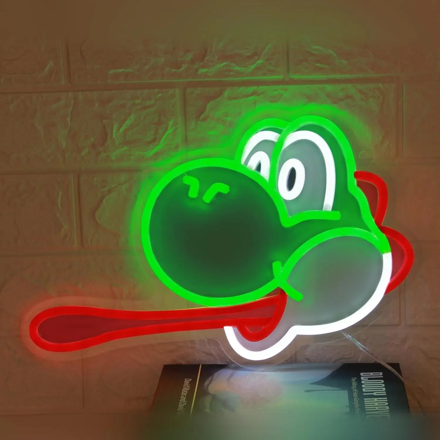 Yoshi Themed Neon Light - Nintendo Retro Gaming Sign Mario