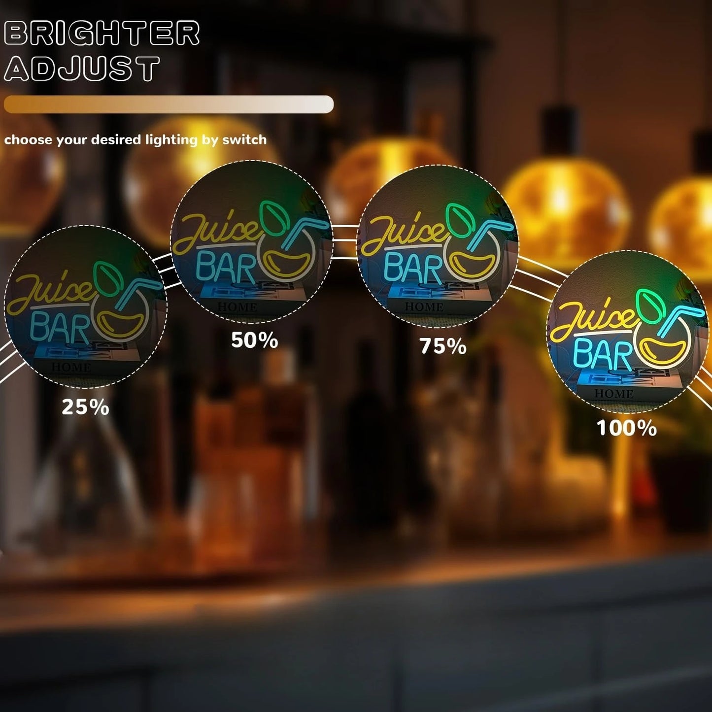 Juice Bar Neon Light - Smoothie Health Store LED Sign