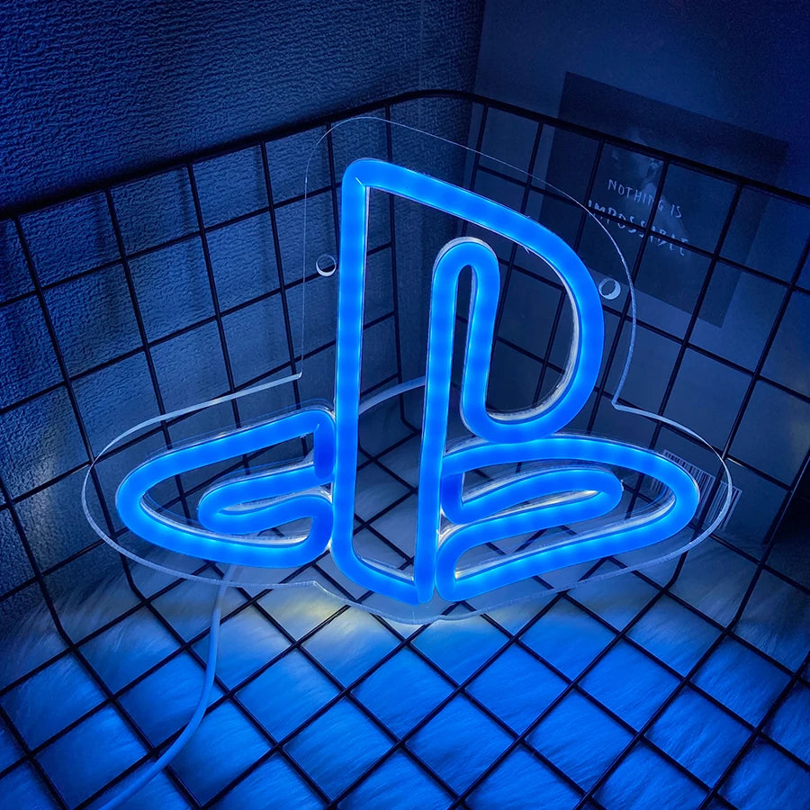 Sony Playstation Logo Neon Light - Retro PS1 LED Sign Psone