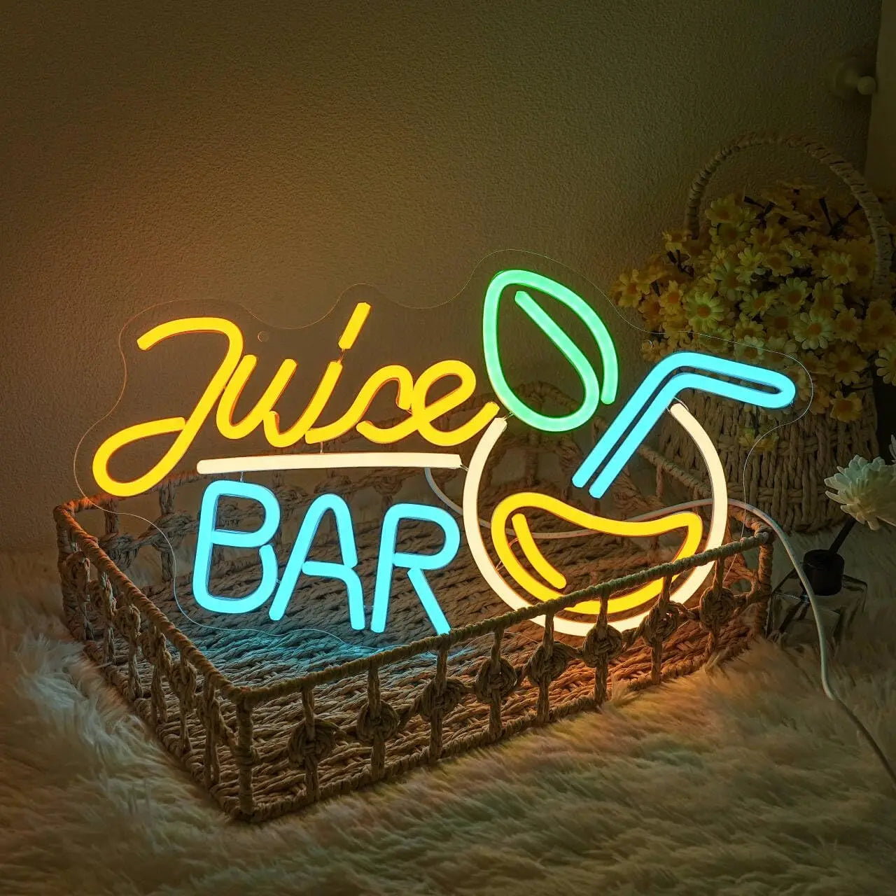 Juice Bar Neon Light - Smoothie Health Store LED Sign