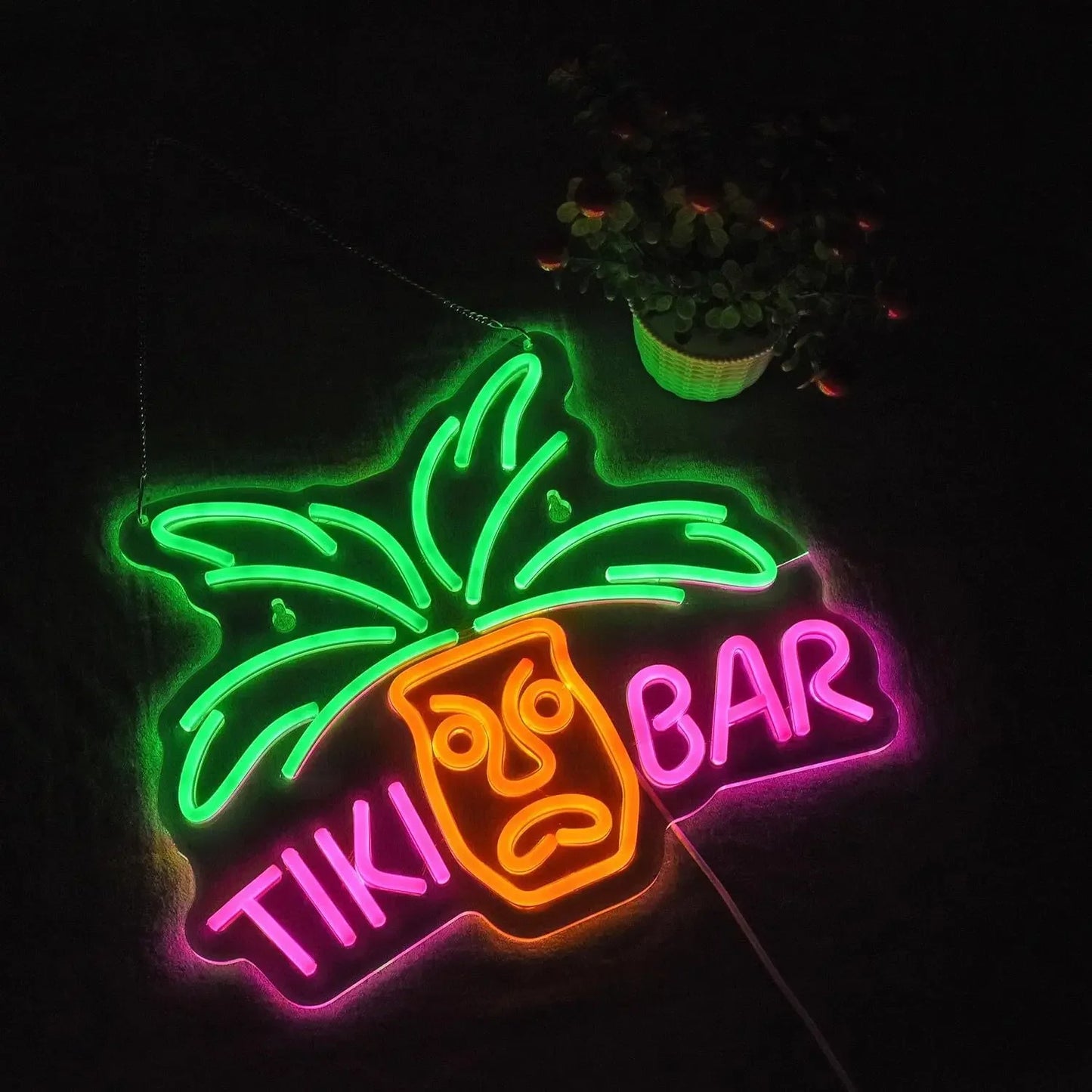 Tiki Bar Neon Light - Cocktail Bar Sign LED - Pub Home Club etc