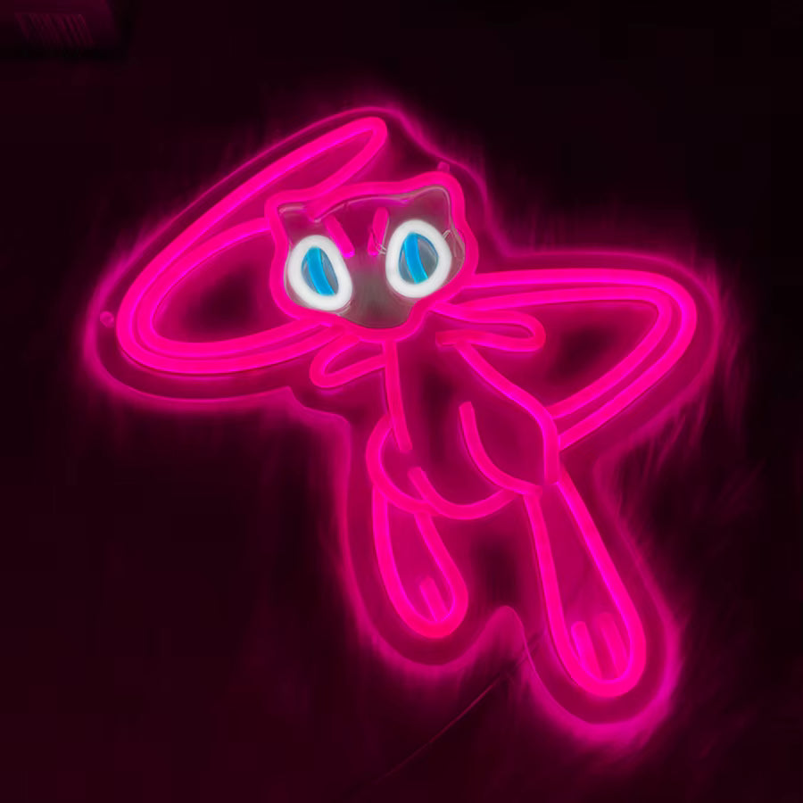 Mew Pokemon Neon Sign - Retro Gaming Light LED