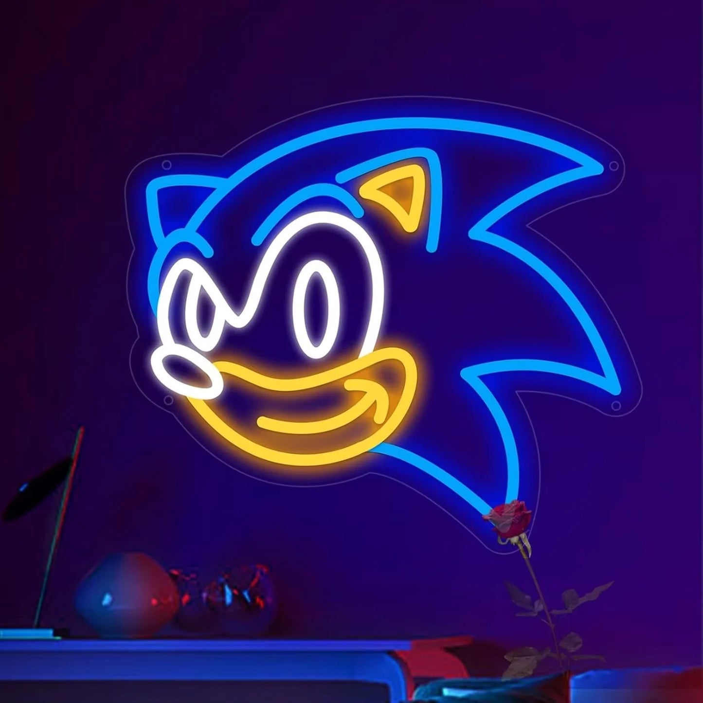 Sonic The Hedgehog Neon Light - Sega Retro Gaming Sign