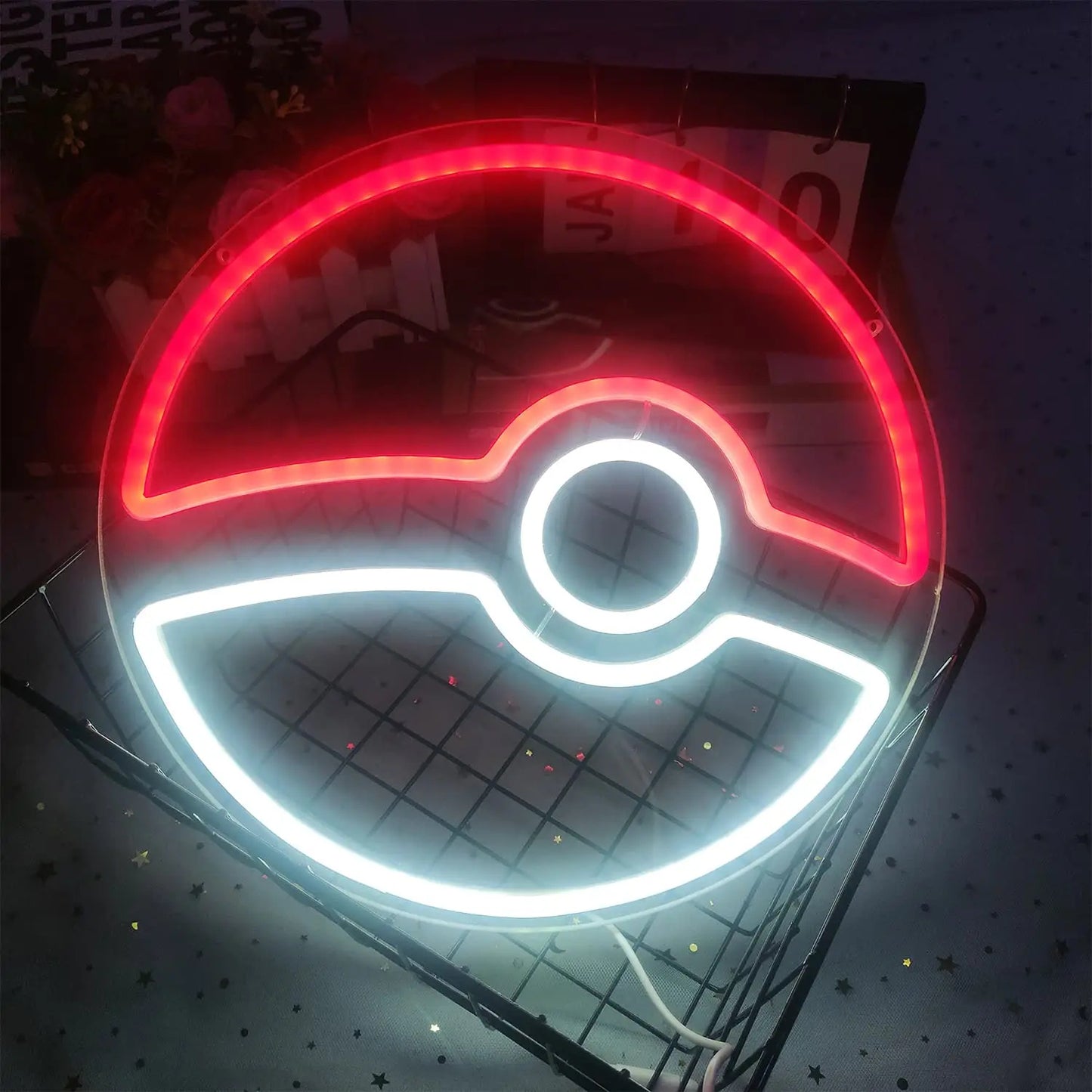 Pokeball Pokemon Neon Sign  - Retro Gaming Light LED